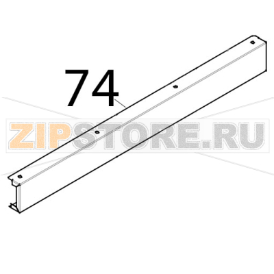 Profilo esterno superiore porta Tecnoeka KF 1010 A UD Profilo esterno superiore porta Tecnoeka KF 1010 A UDЗапчасть на деталировке под номером: 74