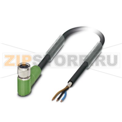 Кабель для датчика / исполнительного элемента Phoenix Contact SAC-3P- 3,0-PUR/M 8FR SH 3-полюсн., PUR без галогенов, темно-серый RAL 7021, экранирован., свободный конец, к Гнездо угловой M8, Длина кабеля: 3 м.Минимальный заказ: 1 шт.Упаковка: 1 шт.