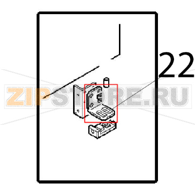 Door bottom hinge Angelo Po FM1221E1 Door bottom hinge Angelo Po FM1221E1Запчасть на деталировке под номером: 22