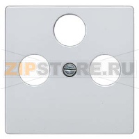 DELTA I-SYSTEM  АЛЮМИНЕВЫЙ МЕТАЛЛИК КРЫШКА РОЗЕТКИ ДЛЯ RF/TV/SAT 55X55MM 3 ОТВЕРСТИЯ Siemens 5TG1252-2