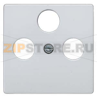 DELTA I-SYSTEM  АЛЮМИНЕВЫЙ МЕТАЛЛИК КРЫШКА РОЗЕТКИ ДЛЯ RF/TV/SAT 55X55MM 3 ОТВЕРСТИЯ Siemens 5TG1252-2