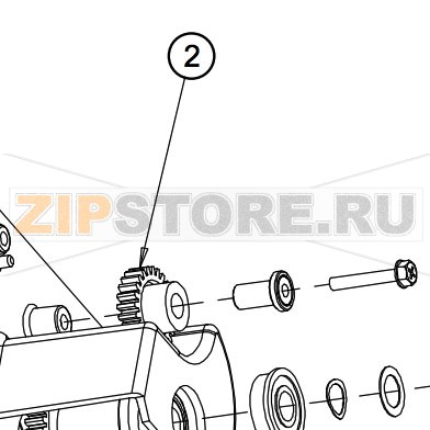 Шестеренка внутреннего смотчика Datamax H-4212 Шестеренка внутреннего смотчика этикетки Datamax H-4212Название запчасти Datamax на английском языке: (10pk) Gear, Spur, 24t 