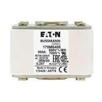Предохранитель, 500 A, AC 690 В, 200 кА, size 3, aR, IEC UL Eaton FUSE 500A 690V 3BN/50 AR UC