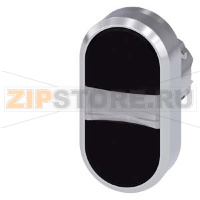 АКТУАТОР ДВОЙНОЙ КНОПКИ, 22MM, КРУГЛ., ГЛЯНЦЕВЫЙ МЕТАЛЛ, КНОПКА ЧЁРНАЯ, КНОПКА ЧЁРНАЯ ПЛОСКАЯS, С ГРАВИРОВКОЙ ЛАЗЕРОМ, КАСТОМИЗИРОВАННАЯ МАРКИРОВКА ИЛИ ГРАФИЧЕСКИЕ СИМВОЛЫ В СООТВЕТСТВИИ С ВЫБОРОМ В КОНФИГУРАТОРЕ SIRIUS ACT (CIN) Siemens 3SU1050-3AB11-0AA