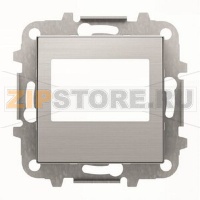 Накладка для цифрового FM-радио и/или механизма (блока) ДУ, нержавеющая сталь ABB 2CLA856800A1401