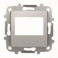 Накладка для цифрового FM-радио и/или механизма (блока) ДУ, нержавеющая сталь ABB 2CLA856800A1401