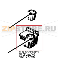Cl Bl door upper fulcrum-cap Unox XB 893