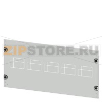 SIVACON S4 Masking frame SENTRON 3VA 3VA10 (up to 100 A) 4-pole Upright mounting position Fixed mounting, Plug-in socket Number of switches 5 Height 350 mm Width 800 mm Siemens 8PQ2035-8BA17