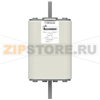 Предохранитель, 550 A, AC 1500 В, special DIN 3, aR, Индикатор типа Т Eaton FUSE 550A 1500V 3TN/140 