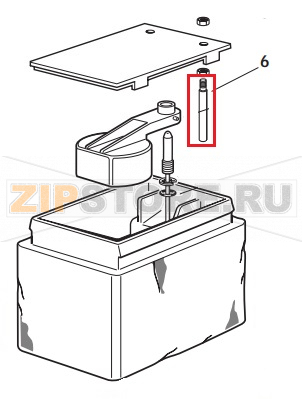 Fuhlerstift-Wasserniveau Scotsman AF 80   Fuhlerstift-Wasserniveau Scotsman AF 80Запчасть на сборочном чертеже под номером: 6Название запчасти Scotsman на немецком&nbsp;языке: Fuhlerstift-Wasserniveau Scotsman AF 80