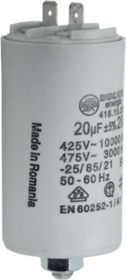 CAPACITOR 20µF 400V UL 