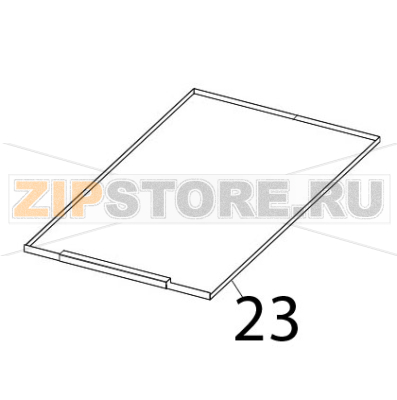 Baking tin frame conveyor exit Zanolli Synthesis 12/80 VE Baking tin frame conveyor exit Zanolli Synthesis 12/80 VEЗапчасть на деталировке под номером: 23