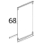 Vetro interno ser. 730x1395x6 Unox XVC 1005P