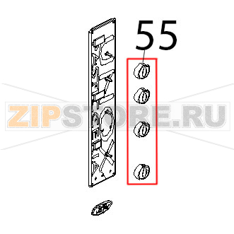 Manopola con indice non serigrafato &#039;04 Unox XB 403 Manopola con indice non serigrafato '04 Unox XB 403Запчасть на деталировке под номером: 55