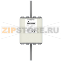 Предохранитель, 1000 A, AC 1000 В, 100 кА, size 2, 61x77x160 мм, aR, IEC UL Eaton FUSE 1000A 1