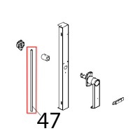 Profilo porta sil nero C121 Unox XB 403G