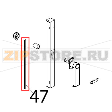 Profilo porta sil nero C121 Unox XB 403G Profilo porta sil nero C121 Unox XB 403GЗапчасть на деталировке под номером: 47