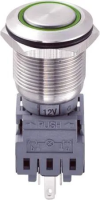 Кнопка антивандальная 250 В/AC, 5 А, 1 x выкл/вкл, с фиксацией, IP67, 1 шт TRU Components LAS1-BGQ-11ZE/G/12V