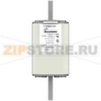Предохранитель, 315 A, AC 1250 В, 100 кА, size 1, 53x66x138 мм, aR, DIN, IEC Eaton FUSE 315A 12