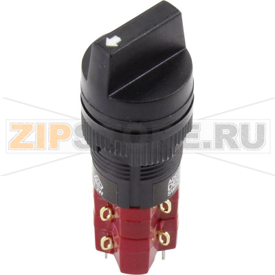 Переключатель поворотный 250 В/AC, 5 А, 2 х выкл/вкл, 1x90°, 1 шт DECA ADD16C6-AA1-2AKR 