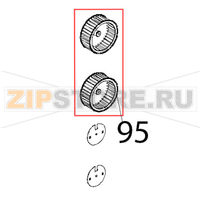 Ventola D=196, H=81, 38 pale, inox dado M8 Unox XBC 604P Ventola D=196, H=81, 38 pale, inox dado M8 Unox XBC 604PЗапчасть на деталировке под номером: 95