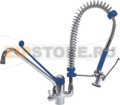 PRE-RINSE UNIT BLUE LINE SHORT 600 mm 