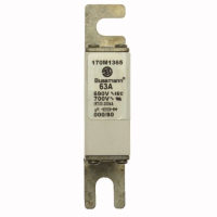 Предохранитель, 63 A, AC 690 В, 200 кА, DIN 000, 21x40x100 мм, gR, DIN, IEC Eaton FUSE 63A 690V