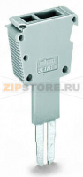 Тестовый штекер типа В; модульные; 2,50 mm?; серые Wago 249-147