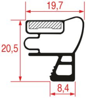 УПЛОТНИТЕЛЬ ВСТАВНОЙ 600Х440 ММ