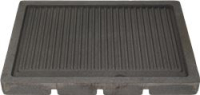 COOKING PLATE RIBBED 445x360 mm