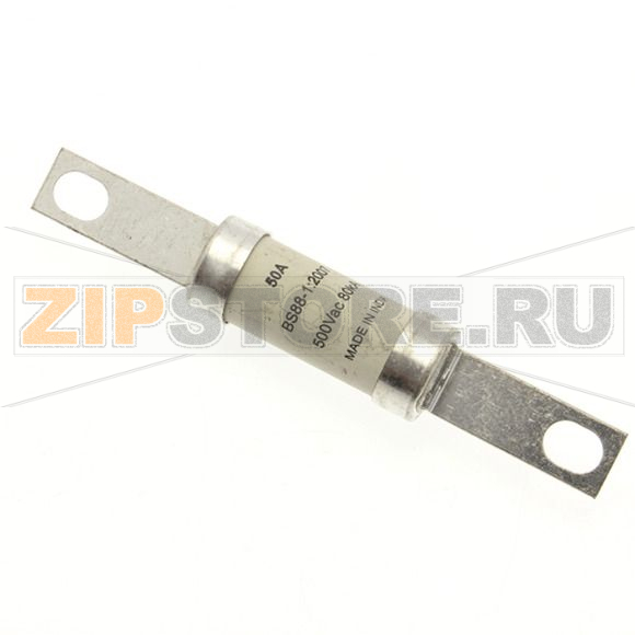 Предохранитель, 50 A, AC 500 В, 80 кА, BS88, 21x129 мм, gL/gG, BS Eaton 50AMP 500V AC/250V DC 
