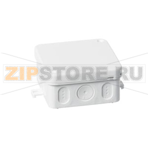 Коробка распределительная 75х75 мм, квадратная, IP65, белая ABB 2TKA140010G1 