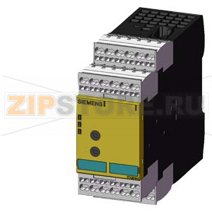 РЕЛЕ БЕЗОПАСНОСТИ SIRIUS ДЛЯ SAFETY-ORIENTED STANDSTILL MONITORING, 400V, AC, 45.0MM, ПРУЖИННЫЕ КЛЕММЫ,  FK INSTANT. : 3НО 1НЗ,  FK DELAYED: 0, MK: 3, AUTO START, BASIC UNIT, MAX. ACHIEV. CAT. EN954-1: 4, MAX. ACHIEV. SIL ДО IEC61508:3, Siemens 3TK2810-0J 