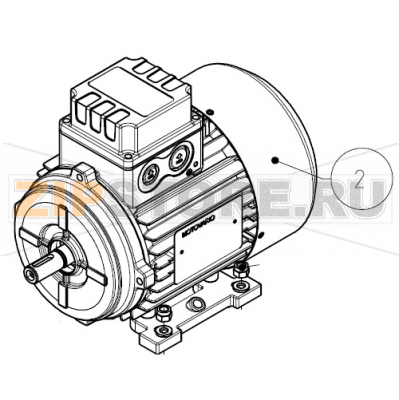 Motore Gamar Mec71 B3 4P Kw0.37 Imesa ES 10                            Motore Gamar Mec71 B3 4P Kw0.37 Imesa ES 10Запчасть на сборочном чертеже под номером: 2Название запчасти на итальянском языке: Motore Gamar Mec71 B3 4P Kw0.37 Imesa ES 10
