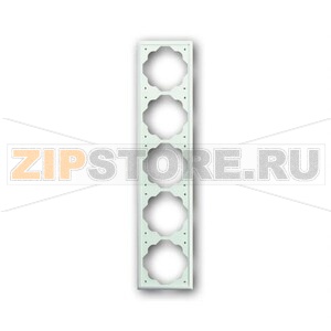Рамка пятиместная, белый бархат ABB 2CKA001754A4436 