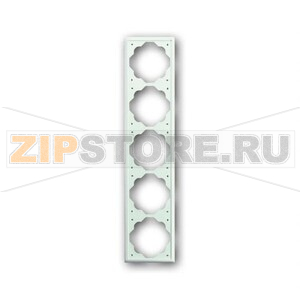 Рамка пятиместная, белый бархат ABB 2CKA001754A4436 