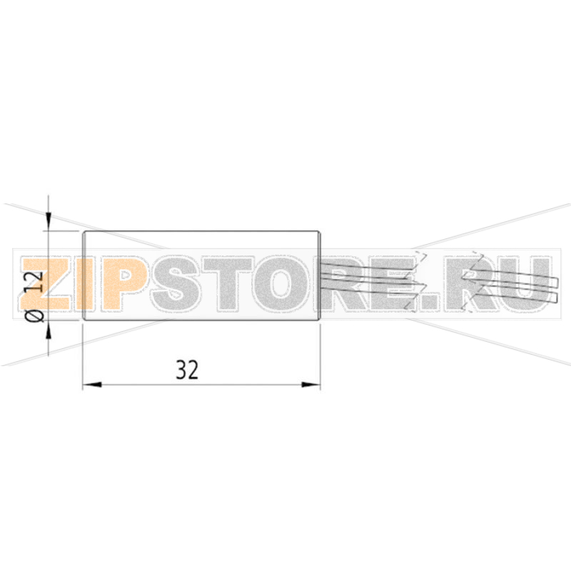 Модуль лазерный, красный, 2.5 МВт Picotronic LH635-2.5-5(12x32)-F400-C160 