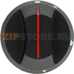 KNOB BLACK ø 65 mm SILK SCREEN PRINTED 