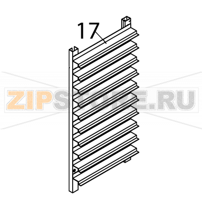 Guia bandejas Fagor ATM-101 Guia bandejas Fagor ATM-101Запчасть на деталировке под номером: 17Название запчасти Fagor на английском языке: Guia bandejas ATM-101.