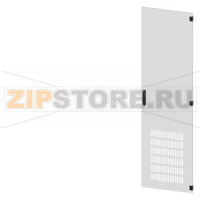 SIVACON, door, on the right, ventilated, IP20, H: 2200 mm, W: 600 mm, RAL 7035, Protection class 1 Siemens 8MF1260-2UT14-1BA2