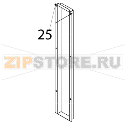 Cover - pipe Hoshizaki IM-65NE-25 Cover - pipe Hoshizaki IM-65NE-25Запчасть на деталировке под номером: 25