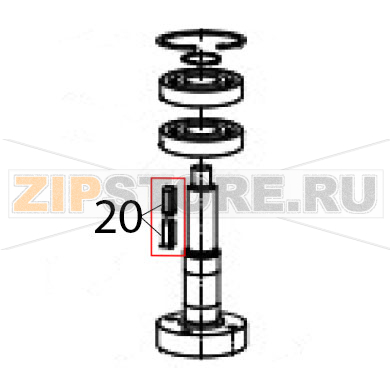 Flat key Hurakan HKN-20SN Flat key Hurakan HKN-20SNЗапчасть на деталировке под номером: 20