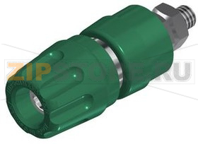 Разъем 4 мм, зеленый Hirschmann PKI 10 A GREEN 