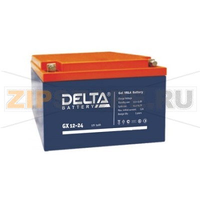 Delta GX 12-24 Гелевый аккумулятор Delta GX 12-24 (характеристики): Напряжение - 12 В; Емкость - 24 Ач; Габариты: 166 мм x 175 мм x 125 мм, Вес: 8,1 кгТехнология аккумулятора: GEL