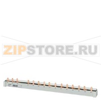 PIN ШИНА, 10ММ2 16MW, 4ФАЗН.S, SLICEABLE УЗО 4P N RIGHT AND 6 MCB 1P+N SAFE TO TOUCH Siemens 5ST3770-4