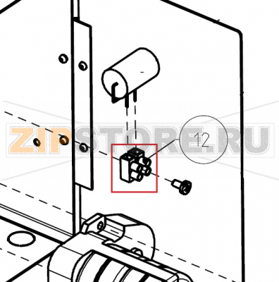 Morsetto 2.5mm Imesa ES 10                                         Morsetto 2.5mm Imesa ES 10Запчасть на сборочном чертеже под номером: 12Название запчасти на итальянском языке: Morsetto 2.5mm Imesa ES 10