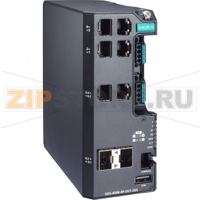 Коммутатор MOXA EDS-4008-4P-2GT-2GS-LVB-T 