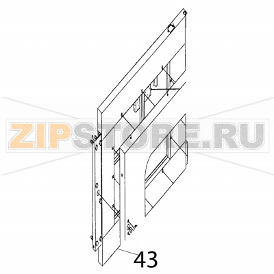 Door frame Fagor HMM-6/11 Door frame Fagor HMM-6/11Запчасть на деталировке под номером: 43Название запчасти Fagor на английском языке: Door frame HMM-6/11.