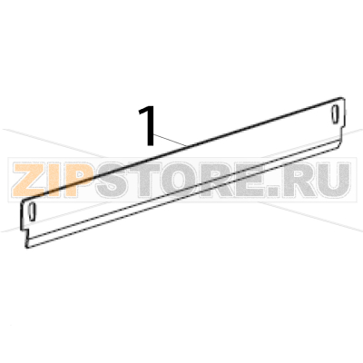 Ribbon strip plate (203 and 300 dpi) RH and LH Zebra 170PAX4 Ribbon strip plate (203 and 300 dpi) RH and LH Zebra 170PAX4Запчасть на деталировке под номером: 1