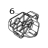 Gear cover / Beige, MOQ 5 pcs TSC TTP-323